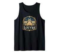 Musée du Louvre París Francia Noche Camiseta sin Mangas