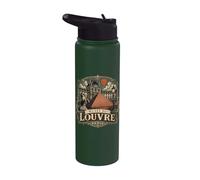 Musée du Louvre Paris Francia Ornate Stainless Steel Insulated Water Bottle