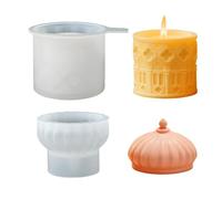 Muselina Decorativa Casa Molde de Silicona para Manualidades Resina Artesanía Contenedor de Almacenamiento Joyería Organizador de Joyas Decoración del Hogar Organizador de