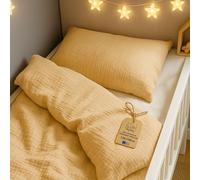 muselina Funda nordica infantil para cuna 70 - 135x100 cm - algodón saco nordico y cubre de edredon cama para niños y niñas Juego fundas para edredón 100 x 135 cm con almohada 60 x 40 cm Oeko-Tex