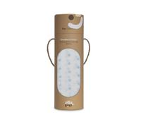 Muselina Star Blanco Azul