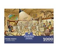 Museo Arqueológico Puzzle De Madera Impermeable Puzzles De 1000 Piezas para Adultos Divertido Rompecabezas Juegos Desafiantes