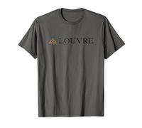 Museo de Arte del Louvre Pirámide Horizontal Negro Letras Camiseta