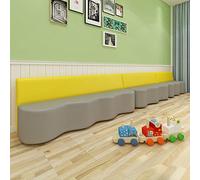 Museo de Ciencias Sala de Actividades Sofá en forma de ola Confederación for el Descanso Área de Padres e Instituciones de Educación Infantil e Institución Formación Aula de Baile(200x60x72cm)