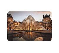 Museo del Louvre En París Felpudo De Entrada Resistente Felpudos Suave Alfombra Exterior para Exterior Cocina Bañera 40X60Cm