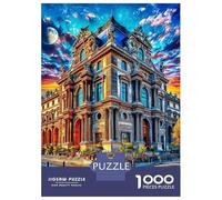 Museo del Louvre Rompecabezas 1000 Pieza, Puzzle Difícilpara Adultos, Puzzle DIY para Juegos Familiares Rompecabezas 38x26cm/1000pcs