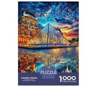 Museo del Louvre Rompecabezas 1000 Pieza, Puzzle Difícilpara Adultos, Puzzle DIY para Juegos Familiares Rompecabezas 70x50cm/1000pcs