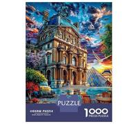 Museo del Louvre Rompecabezas 1000 Piezas para Adultos Niño Puzzle De Papel Ecológico, Puzzle De Juguete para Regalo, 38x26cm/1000pcs