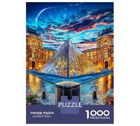 Museo del Louvre Rompecabezas 1000 Piezas para Adultos Y Niños, Puzzle Entretenimiento Creativo En Familia 70x50cm/1000pcs