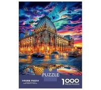 Museo del Louvre Rompecabezas 1000 Piezas,Puzzle Difícil para La Familia - Tiempo De Calidad Y Diversión 52x38cm/1000pcs