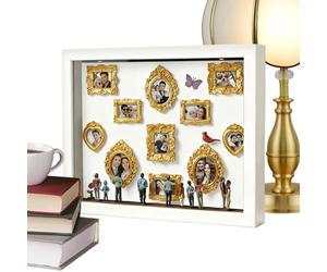 Museo en Miniatura | Kit de Decoración con Figuras para Ensamblar Que se Iluminan - Marcos Decorativos para Crear Museos en Miniatura Familiares | para Ella Él Adultos Amantes Familia Amigos Esposa