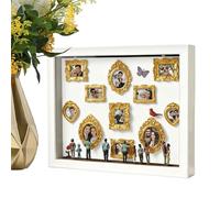 Museo en miniatura - Madera 31,4 x 22,7 cm | Juego de decoración con figuras para montar que brillan con marcos decorativos DIY, familia, parejas, adultos, amigos, regalo creativo | Ministerio del