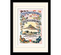 Museo Nacional de ferrocarriles Cornwall (7)" montado y impresión enmarcada, Multicolor, 30 x 40 cm