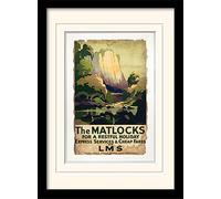 Museo Nacional de ferrocarriles Matlock (2)" montado y Enmarcado impresión, Multicolor, 30 x 40 cm