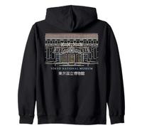 Museo Nacional de Tokio, dibujo a mano, Japón Sudadera con Capucha