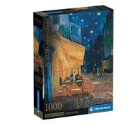 Clementoni - Puzzle Adulto 1000 Piezas Museum Cafe Terrace V.Gogh Compact Box, 39969