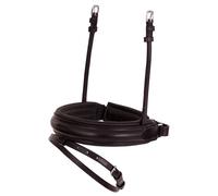 Muserola curvada combinada de cuero de caballo BR Equitation Pull-back Cob