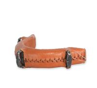 Muserola Fragua Forrada | 3 Pasadores | Color Avellana | Equipamiento para el caballo | Guarnicionería Los Nietos | Tradición artesana