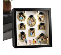 Museum Photo Box | Miniature Silhouette Crafts Case - Gold DIY Photo Frame Set,for Graduation Christmas Birthday Wedding Couple Family Kids Boyfriend