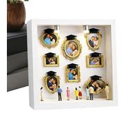 Museum Photo Frame,Memory Display Case | Gold DIY Tiny Museum Picture Frames Set - Graduation Christmas Birthday Wedding Couple Family Kids Boyfriend