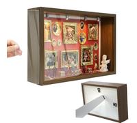 Museum Silhouette Box - 3D Figurine Photo Display, Romantic Shadow Frame Kit | Artistic Memory Showcase, Scene Creation Box Elegant For Couple Visual Story Presentation Party Mothers Day Gift Use