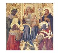 Museums and Galleries Marketing. Christmas Classics - 16 x 16 cm de la Adoración de los Reyes diseñado tarjeta de felicitación navideña con sobre (5 unidades)