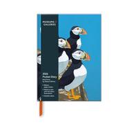 Museums & Galleries Agenda de bolsillo 2026 A6, vista semanal, impresiones de pájaros de Robert Gillmor