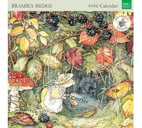 Museums & Galleries Brambly Hedge Calendario 2026 - Calendario de pared con vista mensual Reino Unido - Planificador de pared 2026 y organizador personal para el hogar y la familia