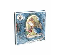 Museums & Galleries Caja de 12 tarjetas navideñas artísticas - 'Winter Story' - 12 tarjetas, 6 de cada uno de 2 diseños de la gama Brambly Hedge Range, Multi, 170 x 170 x 23 mm