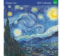 Museums & Galleries Classic Art Calendario 2026 - Calendario de pared con vista mensual Reino Unido - Planificador de pared 2026 y organizador personal para el hogar y la familia