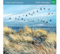 Museums & Galleries Coast and Country by Lucy Grossmith Calendario 2026 - Calendario de pared con vista mensual Reino Unido - Planificador de pared 2026 y organizador personal para el hogar y la