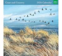Museums & Galleries Coast and Country by Lucy Grossmith Calendario 2027 - Calendario de pared con vista mensual Reino Unido - Planificador de pared 2027 y organizador personal para el hogar y la