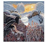 Museums & Galleries - Juego de 5 tarjetas de caridad de Navidad - Winter Glow de Annie Soudain (6.4 x 6.4 pulgadas)