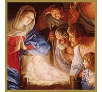 Museums & Galleries - Paquete de 8 tarjetas de Navidad benéficas - "Adoración de los pastores" - 8 tarjetas de 1 diseño