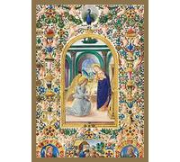 Museums & Galleries Paquete de 8 tarjetas de Navidad, manuscrito iluminado, escena religiosa, ecológicas y reciclables