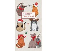 Museums & Galleries Tarjeta de billetera de Navidad para dinero, diseño de gatos de Navidad, tarjeta individual, respetuosa con el medio ambiente y fabricada en el Reino Unido