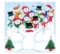 Museums & Galleries Tarjetas de Navidad benéficas (8 unidades), diseño de coro de muñecos de nieve