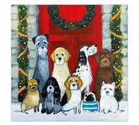 Museums & Galleries Tarjetas navideñas benéficas (8 unidades), diseño de perros