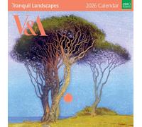 Museums & Galleries Tranquil Landscapes Calendario 2026 - V&A Calendario de pared con vista mensual Reino Unido - Planificador de pared 2026 y organizador personal para el hogar y la familia