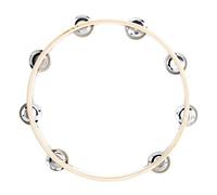 Musfun - Tambor de mano de 6 pulgadas con cascabel de abedul, jingles de metal, percusión, regalo, instrumento educativo musical para KTV Party Kids Games (6 pulgadas)