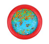 Musfunny Juguetes de tambor oceánico para bebé: tambor de ondas, suave sonido de mar, regalo musical, tambor de mar, herramienta educativa musical para niños pequeños (rojo)