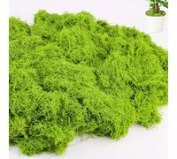 Musgo Artificial, 200g Musgo Artificial para Decoración, Musgo Decorativo para Manualidades Reutilizables, Simulación de Musgo para Navidad y Decoración de la Pared del Hogar
