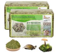 Musgo de Sphagnum para Plantas, 2×500g. Nutrición de turba orgánica, material vegetal natural. Musgo de Sphagnum, turba para orquídeas, para plantas de orquídea en maceta, cultivo de flores de