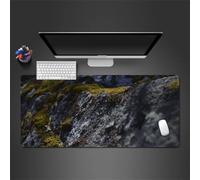 Musgo En Las Montañas Alfombrilla de Ratón,XXL 800x400x3mm Grande Mouse Pad,Base de Goma Antideslizante,Superficie Tela Fina,Mejora la precisión y la Velocidad Adecuada para Jugadores,PC y portátil