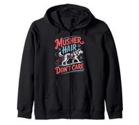 Musher Hair Don't Care Husky Trineo para Montar Perros Sudadera con Capucha