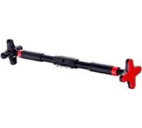 MUSHHE Barras de dominadas Barra de dominadas de Acero Ajustable, Barra de dominadas montada en la Pared sin Tornillos, Barra de Ejercicios Colgante de 60-150 cm, con probador de Equilibrio,100-150CM