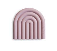 Mushie Anillos de Dentición para Bebés con Diseño de Arcoíris | Juguetes para Bebés de Silicona | Accesorios para Niños | Material Durable | Mauve