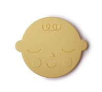 Mushie Anillos de Dentición para Bebés con Diseño de Cara | Juguetes para Bebés de Silicona sin BPA | Accesorios para Niños | Material Durable | Banana Cream