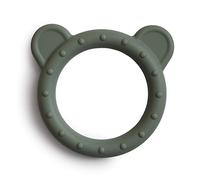 Mushie Anillos de Dentición para Bebés con Diseño de Oso | Juguetes para Bebés de Silicona sin BPA | Accesorios para Niños | Material Durable | Dried Thyme