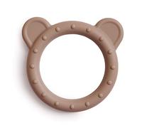 Mushie Anillos de Dentición para Bebés con Diseño de Oso | Juguetes para Bebés de Silicona sin BPA | Accesorios para Niños | Material Durable | Natural